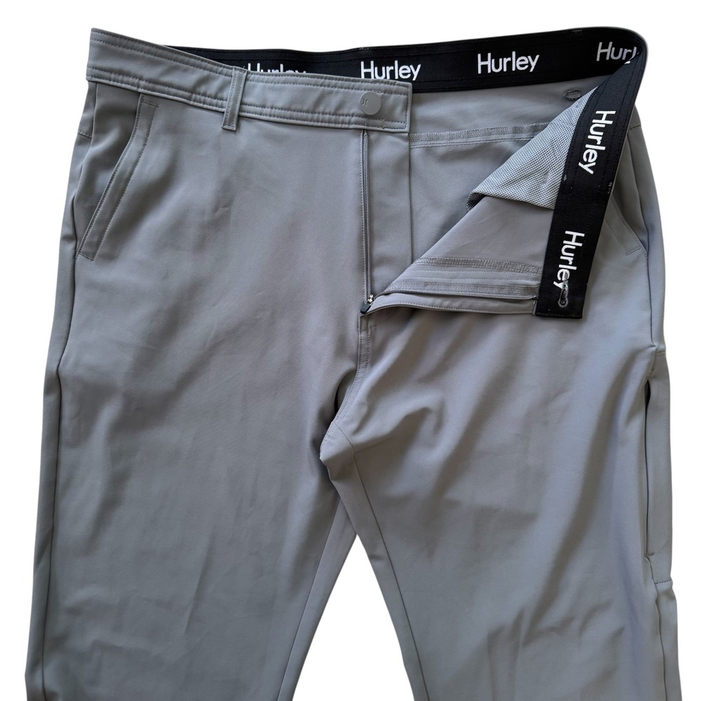 Hurley 34x30 (Actual 36x27.5) Gray Training Golf Straight Leg Men's Pants - Picture 3 of 11